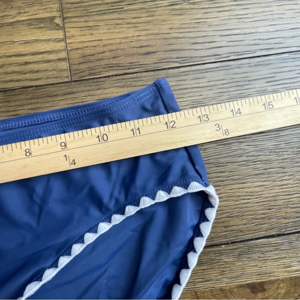 Blue‎ Tankini Set with White Trim